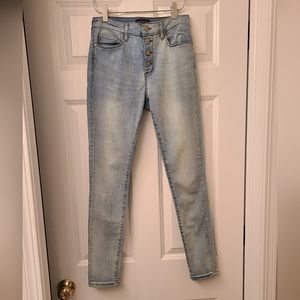 BR High Rise Light Wash Skinny Denim Pants Size 26/2